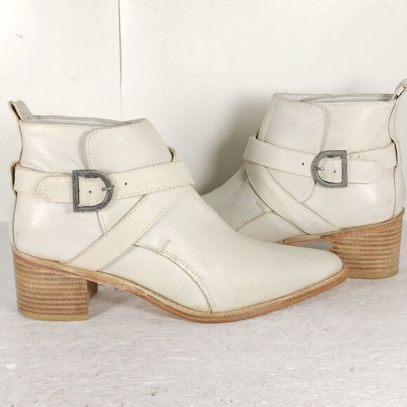 Free People Women's Back Loop US7,5 EU38 Bone Strappy Ankle Booties boot - Picture 10 of 16